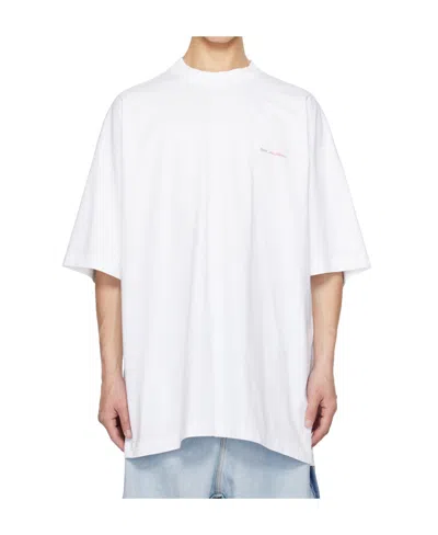 Vetements Slogan-print Cotton T-shirt In White
