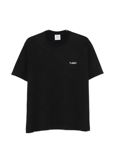 Vetements Slogan-print T-shirt In Black