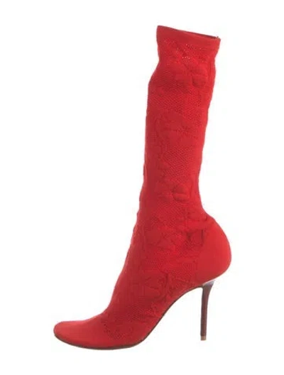 Pre-owned Vetements Sock Boots In Red