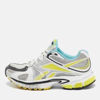 Vetements Spike Runner 200 Size 36 Multicolor Fabric And Leather Lace Up Sneakers In Animal Print