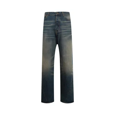 Pre-owned Vetements Spiral Jeans 'night Blue' | Men's Size 32
