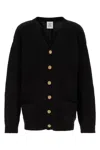 Vetements Black Fancy Button Cardigan In Black