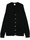 Vetements Black Fancy Button Cardigan In Black
