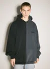 VETEMENTS SPLIT CUT-UP HOODED SWEATSHIRT