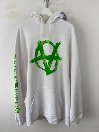 Pre-owned Vetements Ss20 Anarchy Hoodie In White
