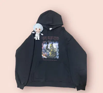 Pre-owned Vetements Ss21 Iron Maiden “the Book Of The Dead” Hoodie In Black
