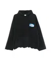 Vetements Graphic Logo Print Hoodie In Black