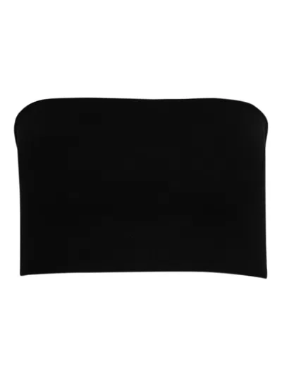 Vetements Strapless Knitted Top In Black