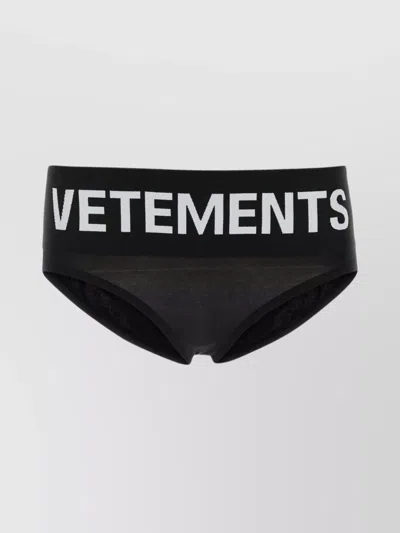 Vetements Stretch Cotton Brief For Ultimate Comfort In Black