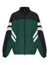 Vetements Stripe Detail Jacket In Green