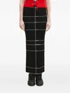 Vetements Stripe-detail Maxi Skirt In Black