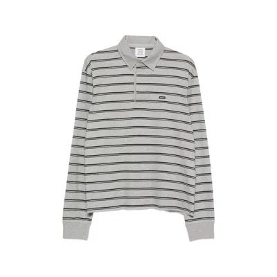 VETEMENTS STRIPED LONG-SLEEVE POLO SHIRT