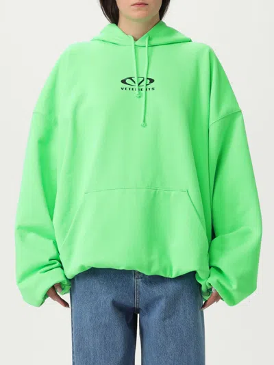 VETEMENTS SWEATSHIRT VETEMENTS WOMAN COLOR GREEN,G60939012