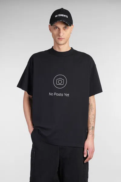 Vetements T-shirt In Black