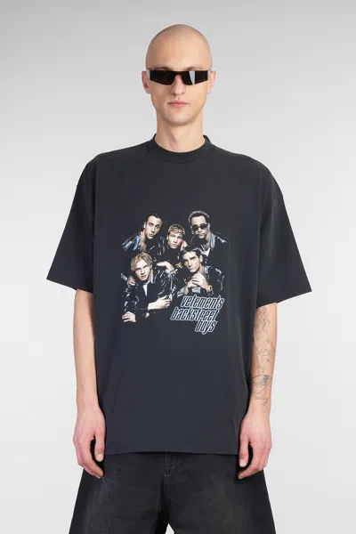 Vetements T-shirt In Black Cotton