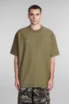 VETEMENTS T-SHIRT IN GREEN COTTON