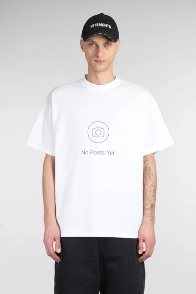 Vetements T-shirt In White Cotton