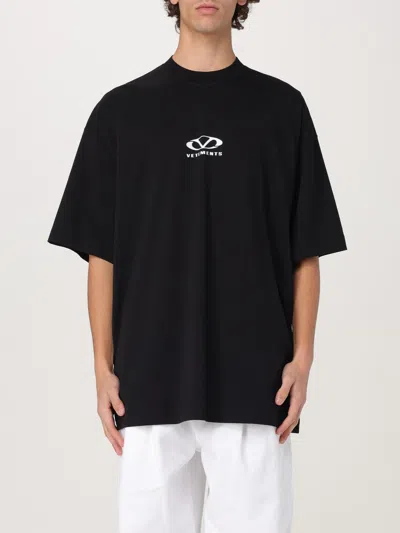 Vetements Black Oval Logo Oversized T-shirt