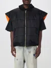 Vetements Hooded Logo Bomber Vest In Black