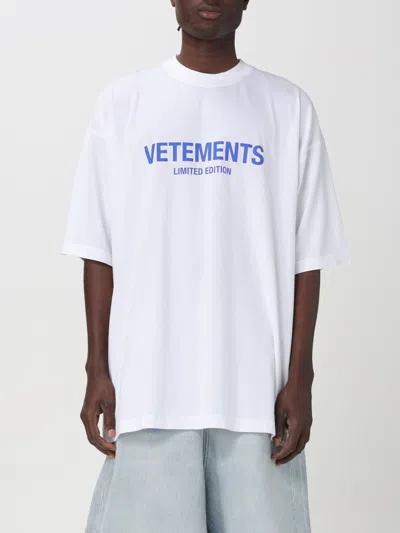 Vetements T-shirt  Men Color White In 白色
