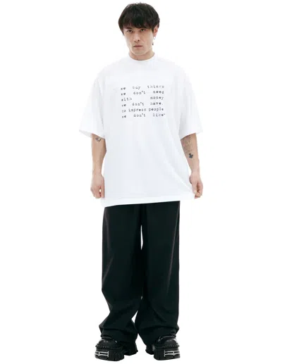 Vetements T-shirt 'we Buy Things' In White
