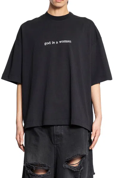 Vetements T-shirts & Tank Tops In Black