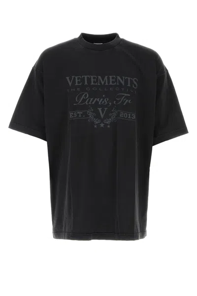 Vetements T-shirts-m Nd  Male,female In Black