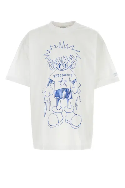 Vetements T-shirts-m Nd  Male,female In White