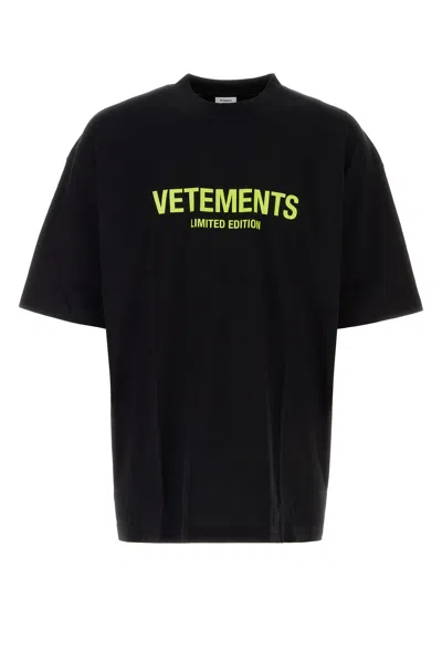 Vetements T-shirts-s Nd  Male,female In Black