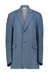 Vetements Tailored Denim Jacket In Blue