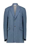 Vetements Tailored Denim Jacket In Blue