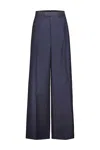 Vetements Tailored Pant In Navy Pinstripe