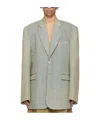 Vetements Tailored Suit Coat In Gray