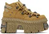 Vetements Tan New Rock Edition Platform Sneakers In Caramel