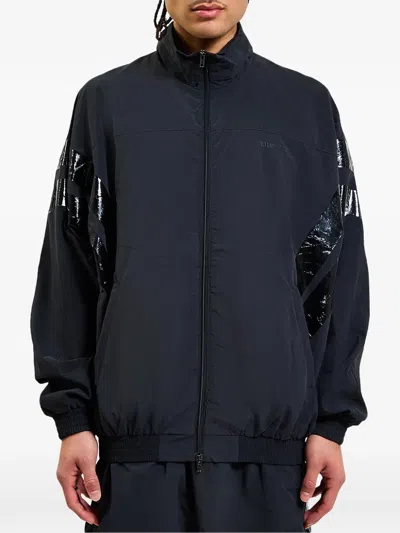 Vetements Tape-detail Track Jacket In Brown