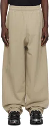 Vetements Cotton-blend Track Pants In Taupe