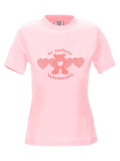Vetements Te Quiero T-shirt In Pink