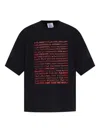 Vetements Text-print Short-sleeve T-shirt In Black