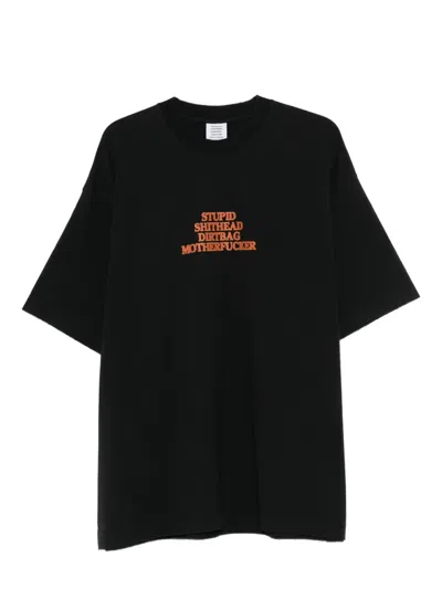 Vetements Short-sleesleeved T-shirt In Black