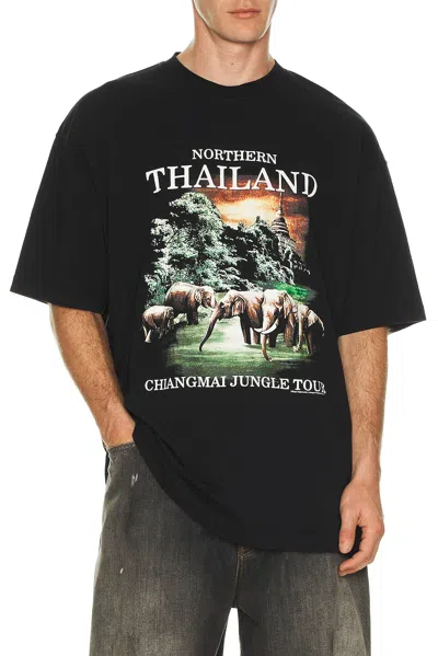 Vetements Thailand Tourist T-shirt In Black