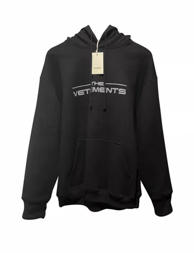 Pre-owned Vetements ‘the Logo' Black Hoodie
