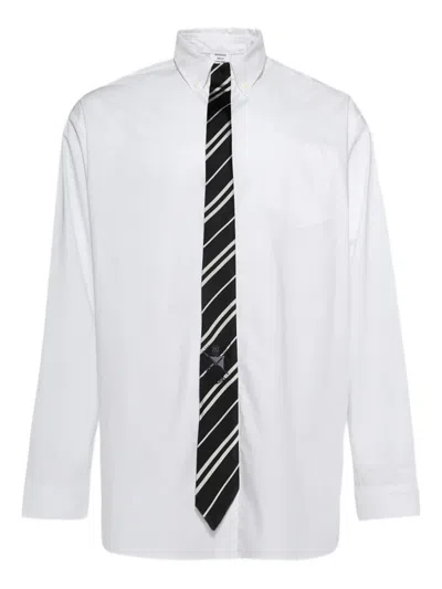 Vetements Tie-detailed Shirt In White
