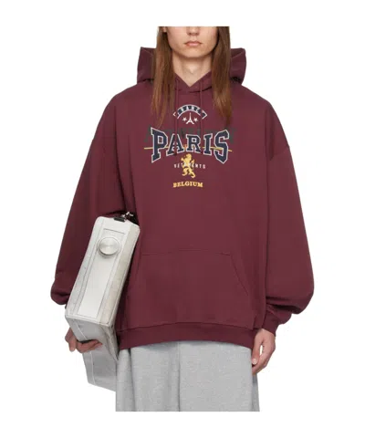 Vetements Tourist Hooded Hoodie In Red