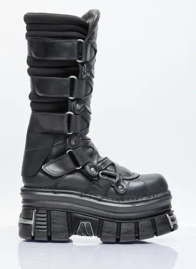 Vetements Tower Boots In Black
