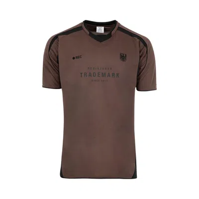Pre-owned Vetements Trademark Football Jersey 'chocolate Brown' | Men's Size M
