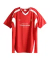 Vetements Trademark Football T-shirt In Red