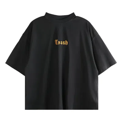 Pre-owned Vetements Trash Embroidered Regular T-shirt 'black' | Men's Size M