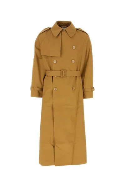 Vetements Trench In Brown
