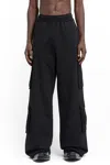 Vetements Cotton Cargo Trousers In Black