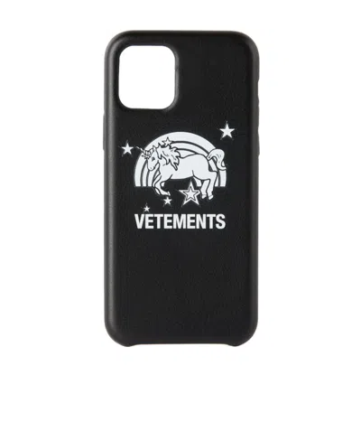 Vetements Unicorn Iphone 11 Pro Phone Case In Black
